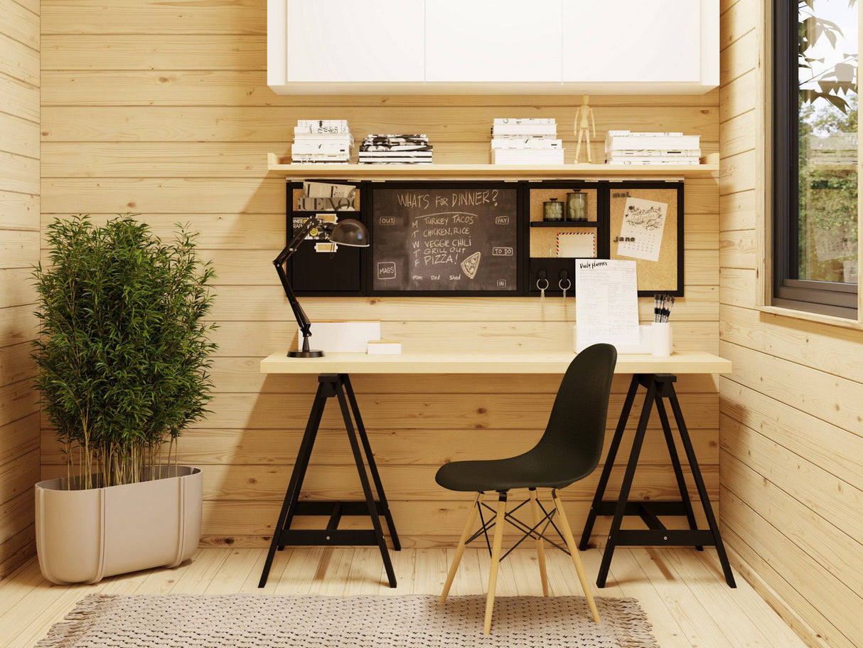 Cecilia XL(5,6x6,9m | 30m2 | 70mm) 4-Room Modern Log Cottage with Aluminium Doors and Windows - Palmako UK