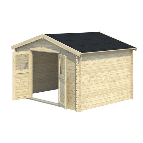 BELAIA 8,9m2 - 28 mm Log Shed - Palmako UK