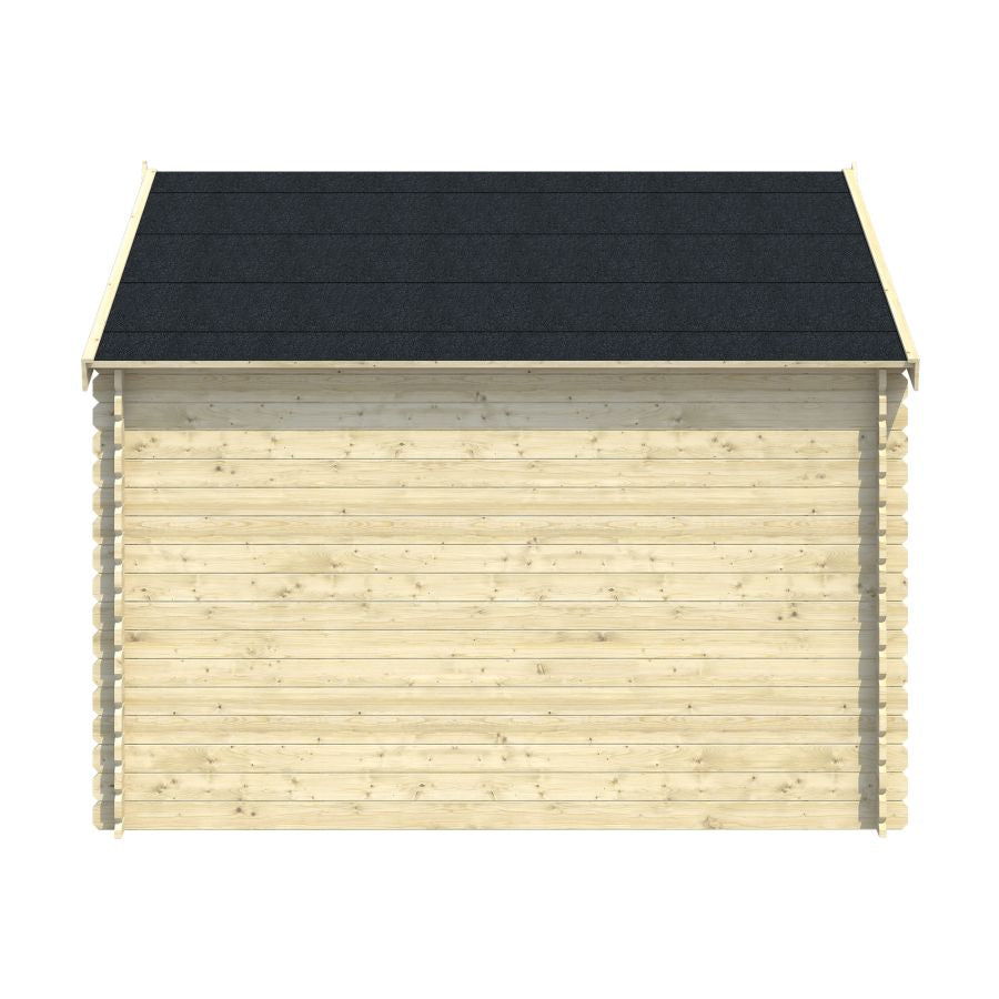 BELAIA 10,8m2 - 28 mm Garden Log Shed - Palmako UK