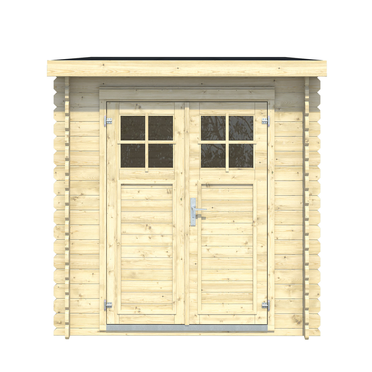BELAIA 4,9m2 Pentroof - 28 mm Compact Log Shed - Palmako UK