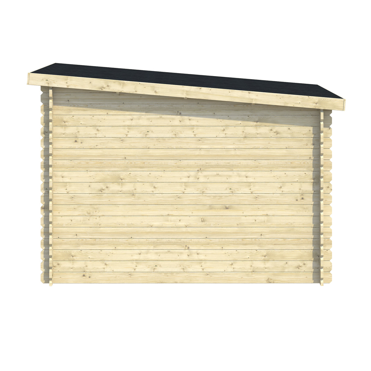 BELAIA 4,9m2 Pentroof - 28 mm Compact Log Shed - Palmako UK