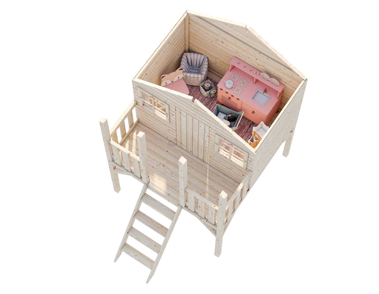 Toby (1.8x1.2m | 2.1m2 | 16mm) Playhouse - Palmako UK