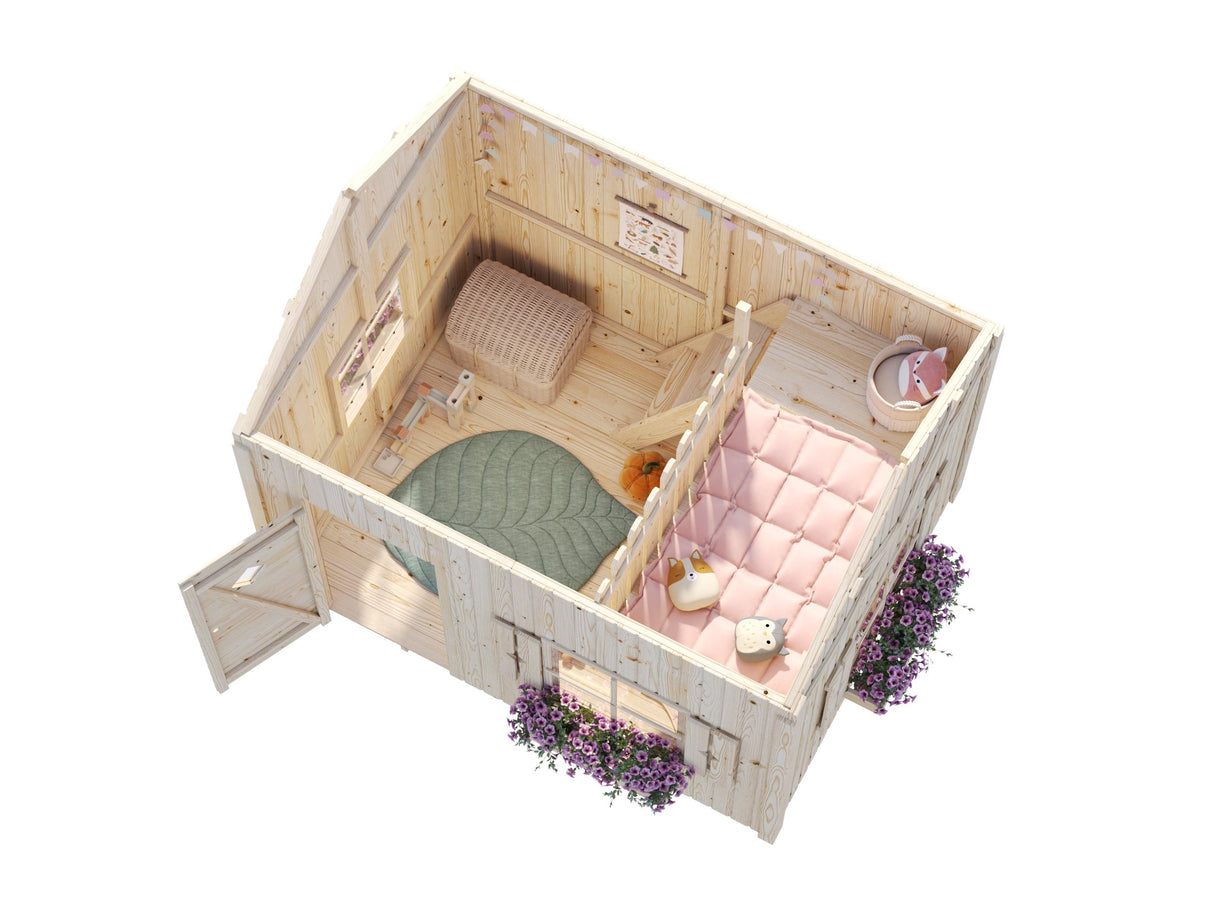 Grete (2.3x1.8m | 3.7m2 | 16mm) Playhouse - Palmako UK