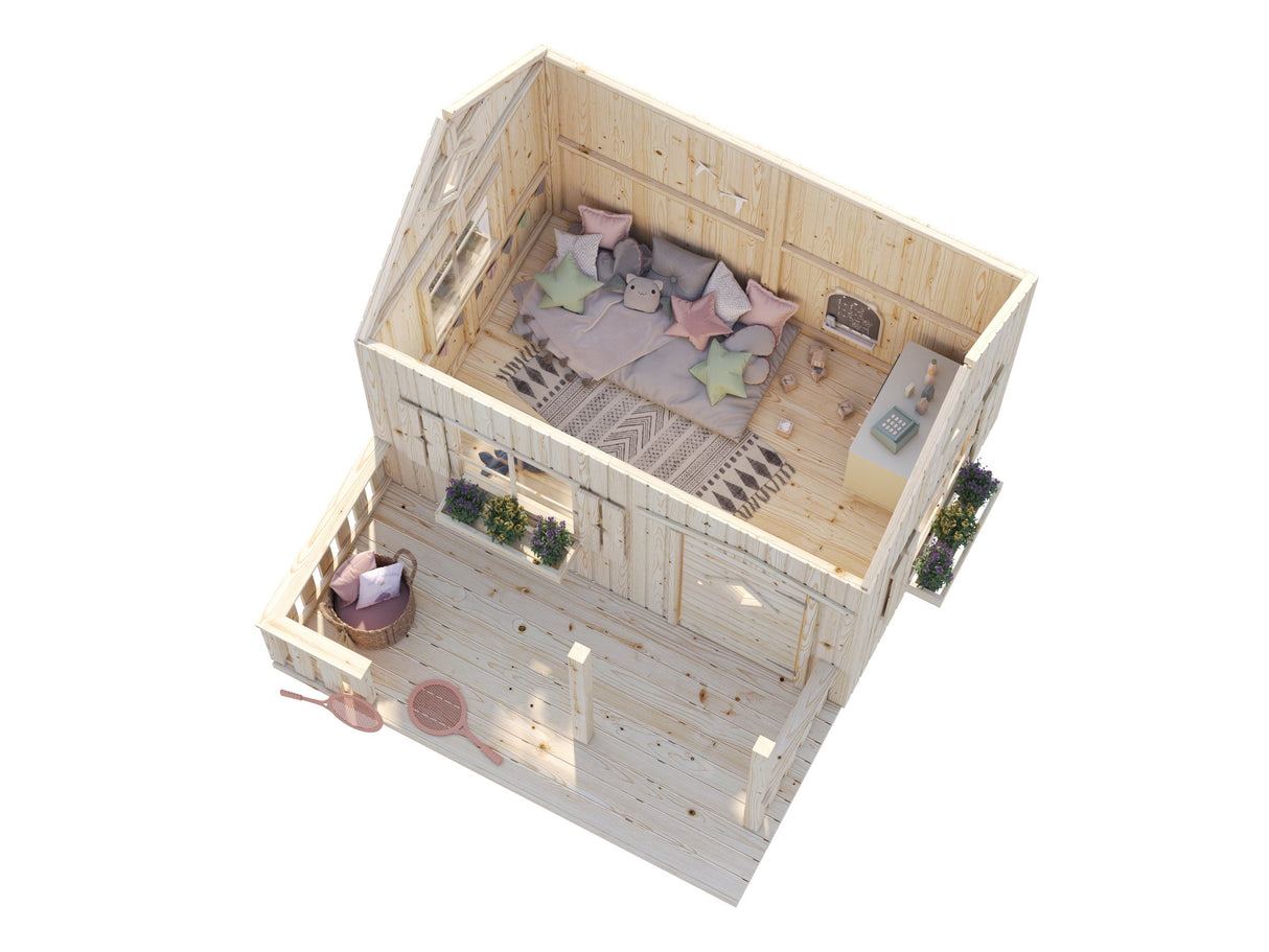 Otto (2.3x1.6m | 3.6m2 | 16mm) Playhouse - Palmako UK