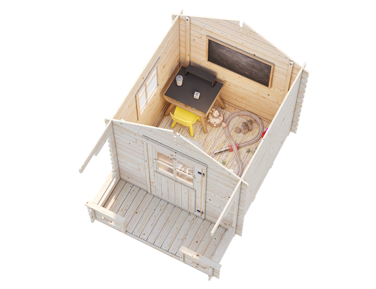 Sam (1.8x1.8m | 2.4m2 | 19mm) Playhouse - Palmako UK