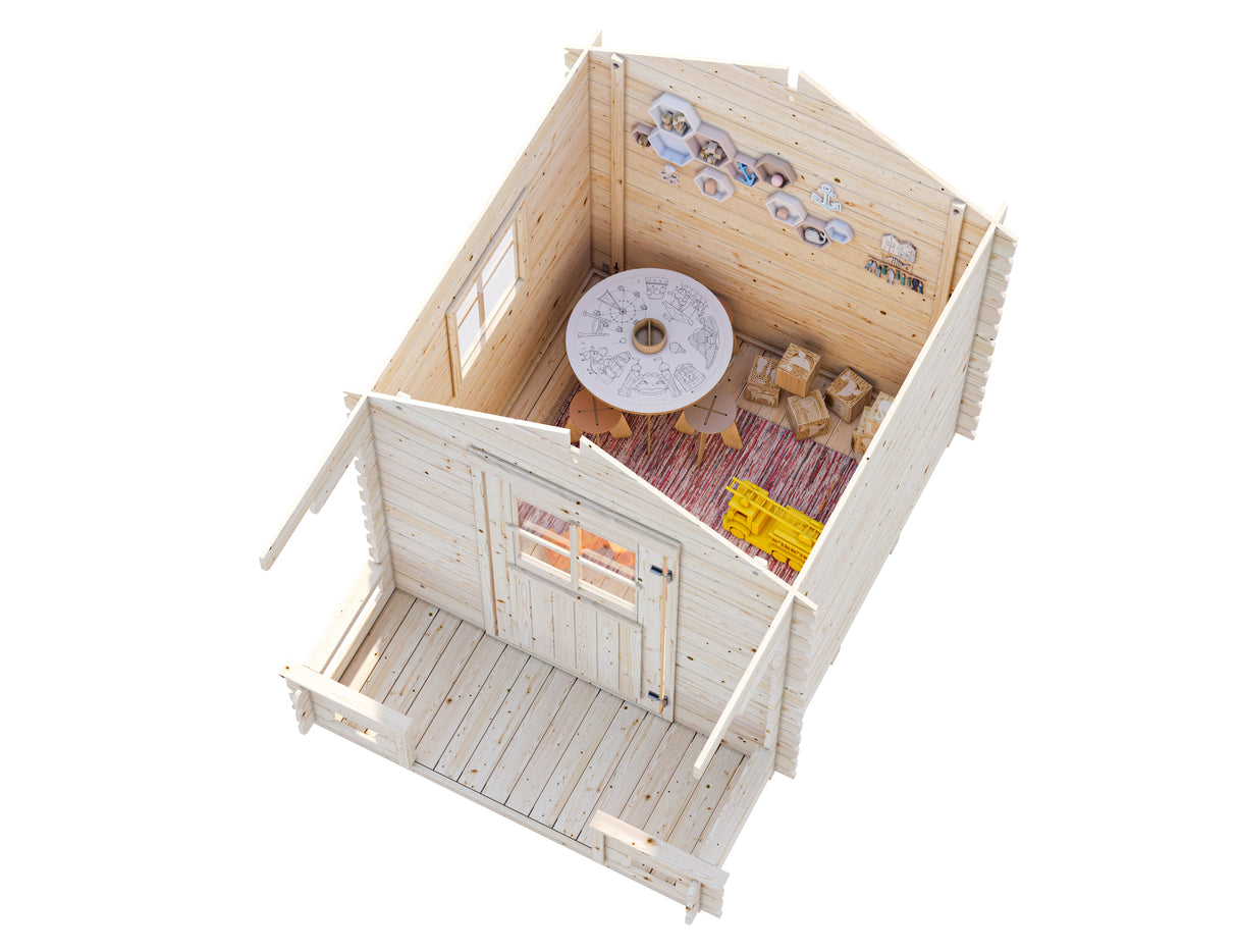 Stina (2x2m | 3.1m2 | 19mm) Playhouse - Palmako UK