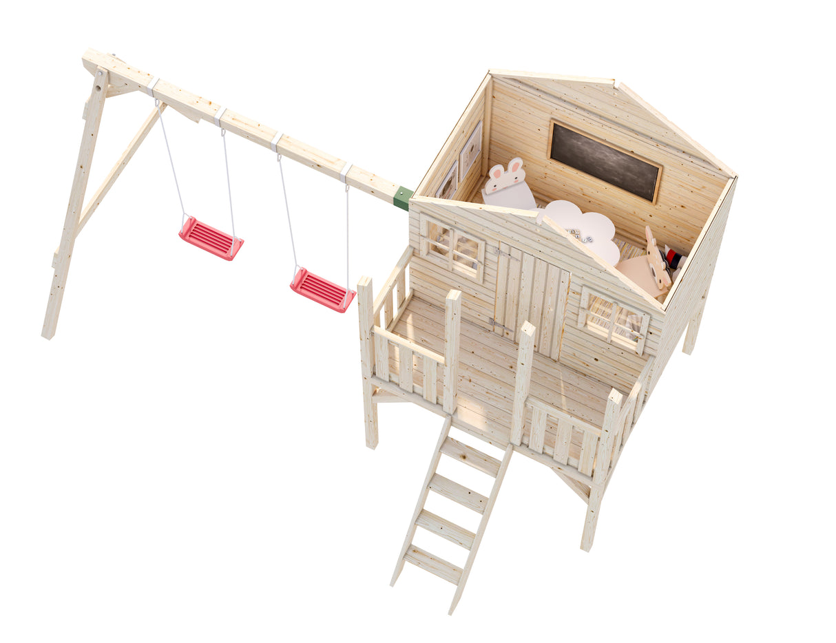 Toby (4.2x2.8m | 2.1m2 | 16mm) Set Playhouse - Palmako UK