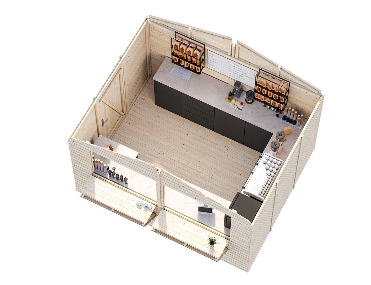 Stella M (3.2x2.6m | 8.2m2) Garden Drinks Bar - Palmako UK