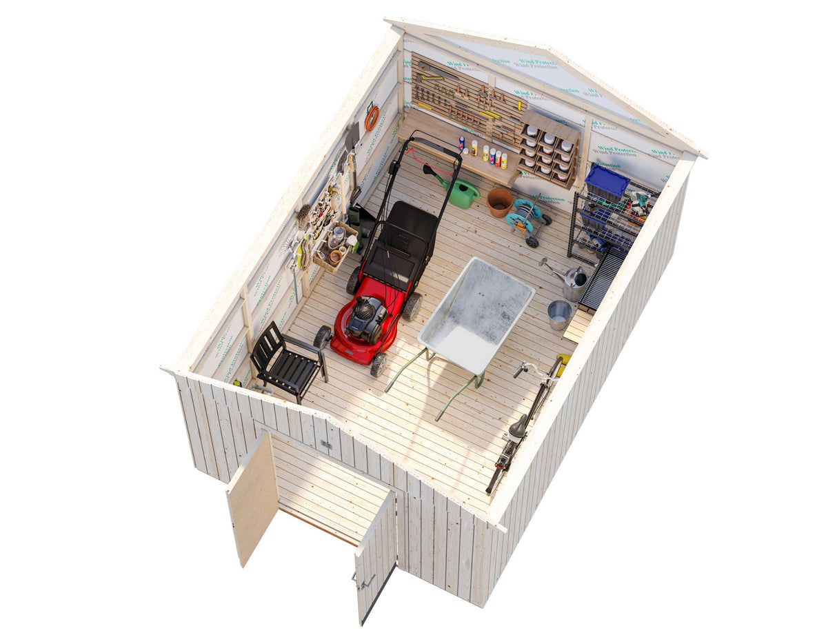 Martin M Storage Shed (3.3x4.5m | 13.6m2) - Palmako UK