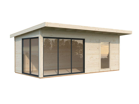 Andrea M (6.0x3m | 17.1m2 | 44mm) Garden Room with Sliding Doors (Double Glazing Available) - Palmako UK