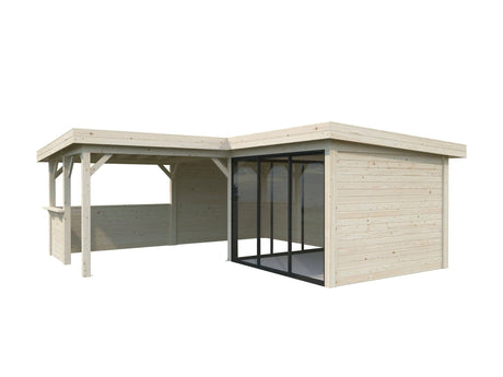 Lenna 409/709 (6x6m | 24.9m2) Glass Garden Room With Sliding Doors (Double Glazing Available) - Palmako UK