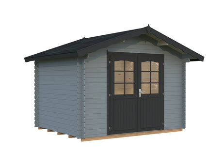Vivian M (3x2.4m | 6.9m2 | 28mm) Compact Garden Log Cabin - Palmako UK