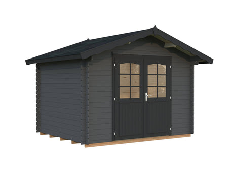 Vivian M (3x2.4m | 6.9m2 | 28mm) Compact Garden Log Cabin - Palmako UK