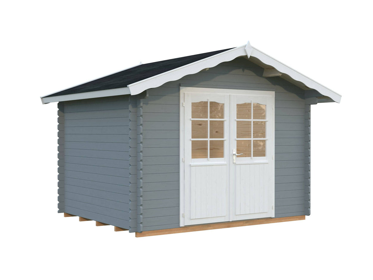 Vivian M (3x2.4m | 6.9m2 | 28mm) Compact Garden Log Cabin - Palmako UK