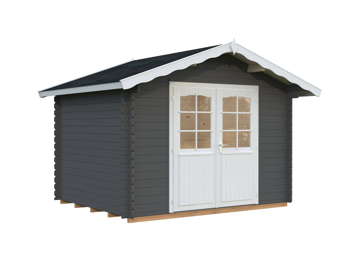 Vivian M (3x2.4m | 6.9m2 | 28mm) Compact Garden Log Cabin - Palmako UK