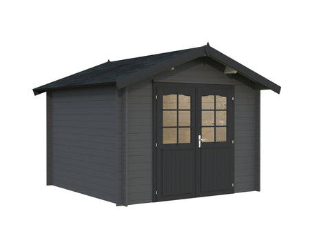 Lotta S (3x3m | 7.3m2 | 28mm) Garden Storage Log Cabin - Palmako UK