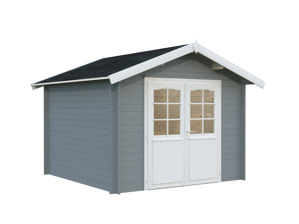 Lotta S (3x3m | 7.3m2 | 28mm) Garden Storage Log Cabin - Palmako UK
