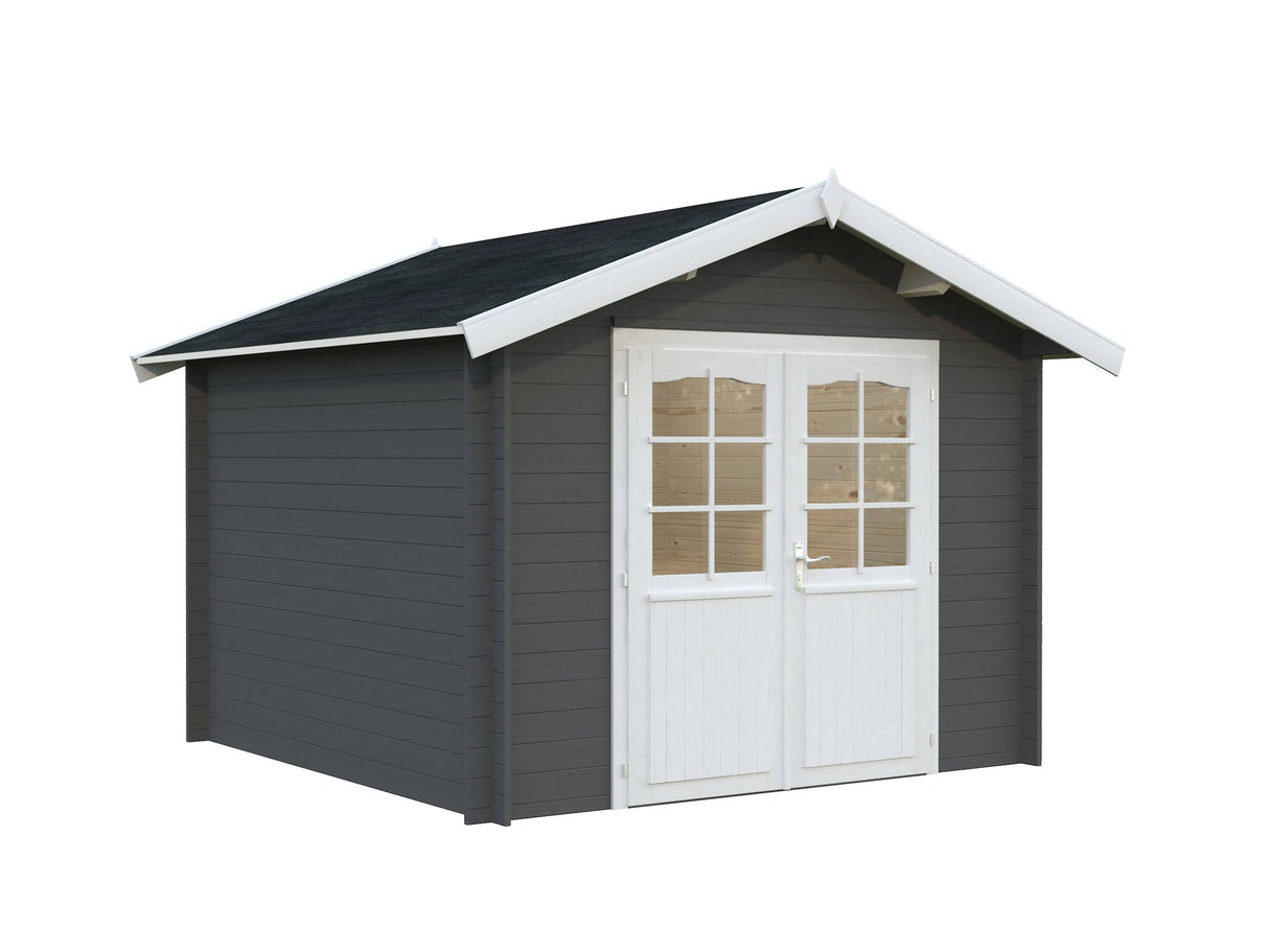 Lotta S (3x3m | 7.3m2 | 28mm) Garden Storage Log Cabin - Palmako UK