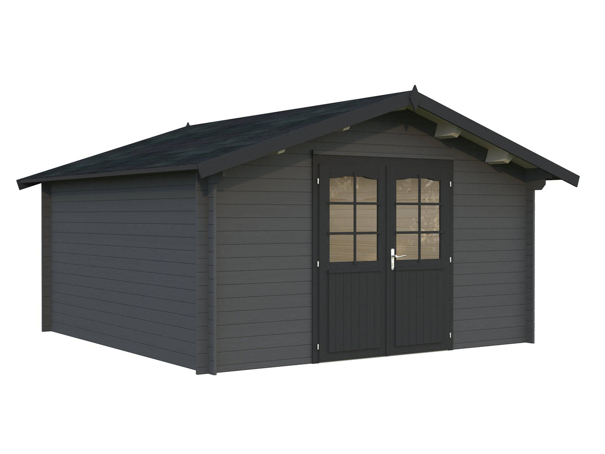 Lotta L (4x4m | 13.9m2 | 34mm) Traditional Square Garden Log Cabin - Palmako UK