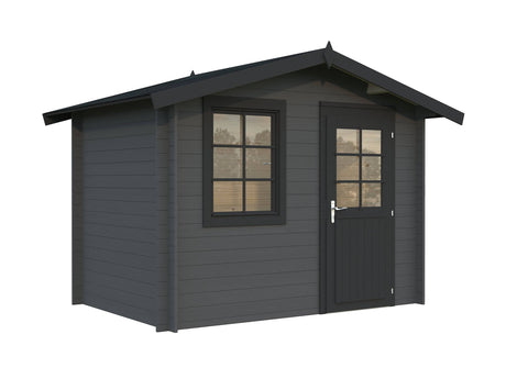 Klara S (3x2m | 4.7m2 | 28mm) Beach Hut Style Tiny Log Cabin or Garden Shed - Palmako UK