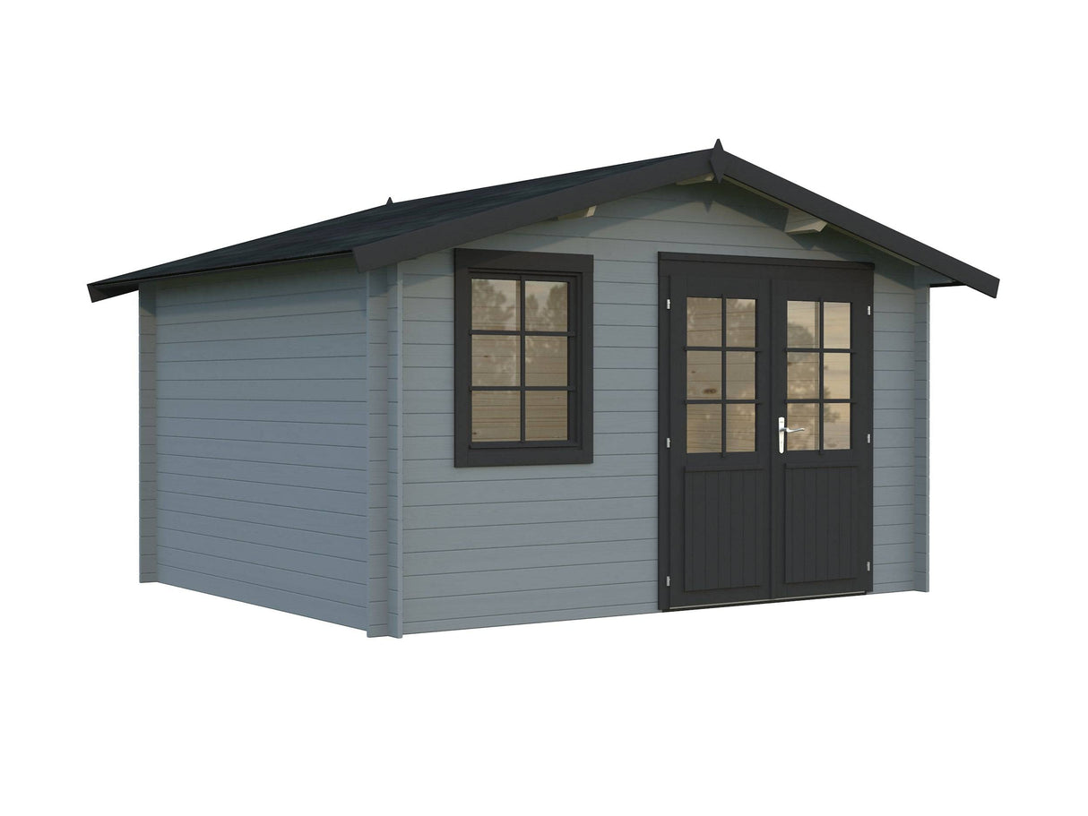 Klara M (3.5x3m | 10.4m2 | 28mm) Compact Garden Log Cabin - Palmako UK
