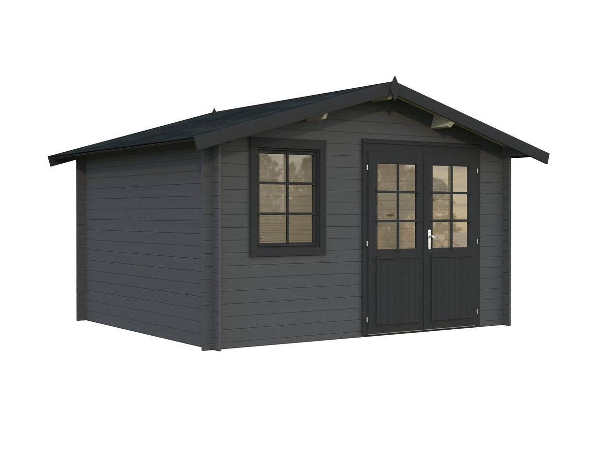 Klara M (3.5x3m | 10.4m2 | 28mm) Compact Garden Log Cabin - Palmako UK