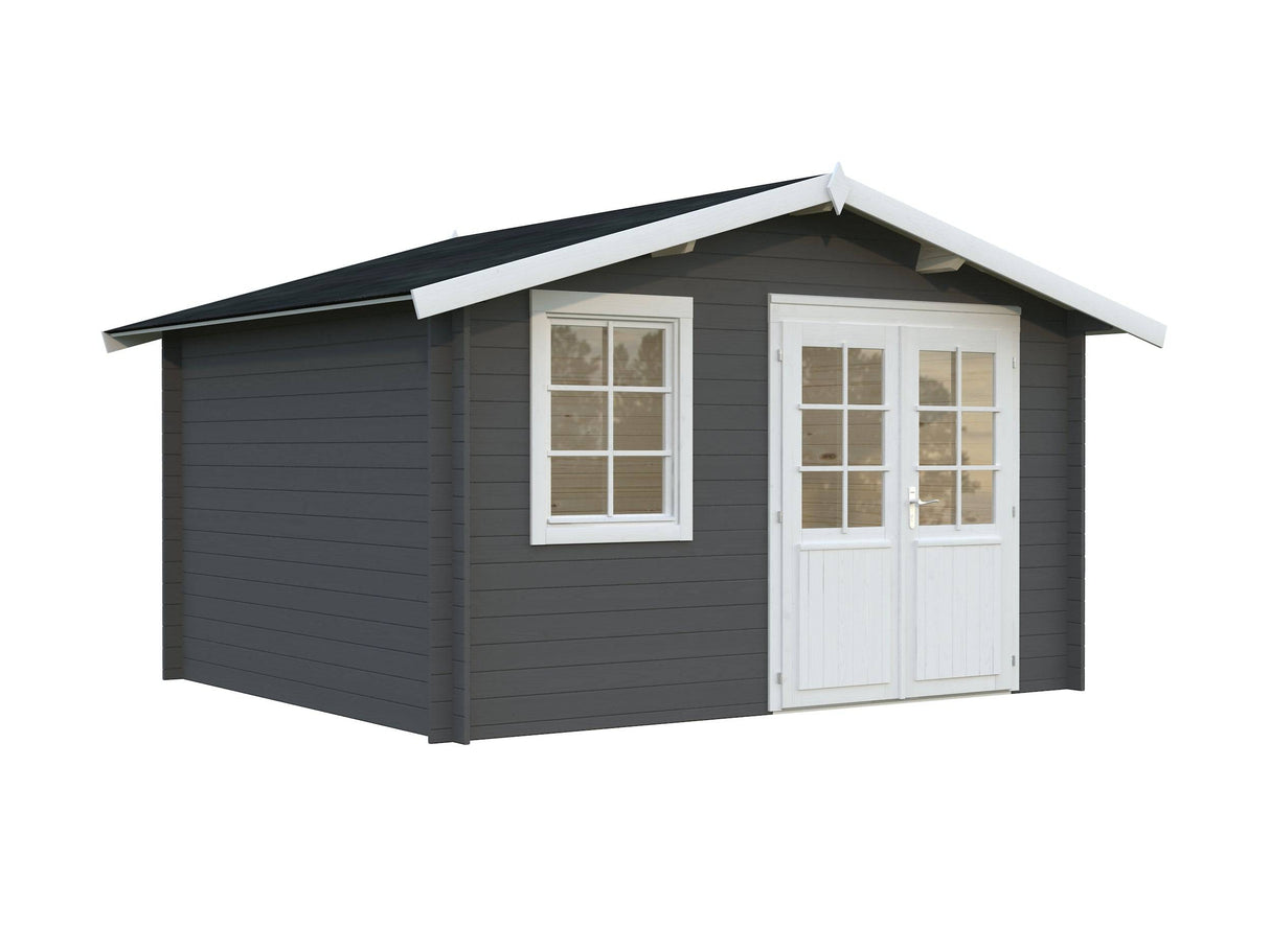 Klara M (3.5x3m | 10.4m2 | 28mm) Compact Garden Log Cabin - Palmako UK