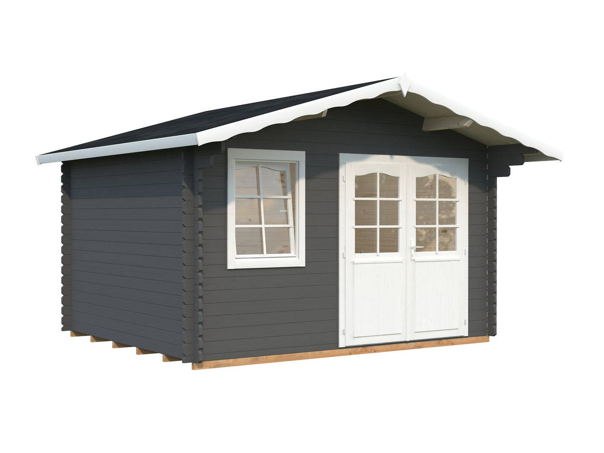 Emma M (3.8x3.2m | 10.4m2 | 34mm) Alpine Style Log Cabin - Palmako UK