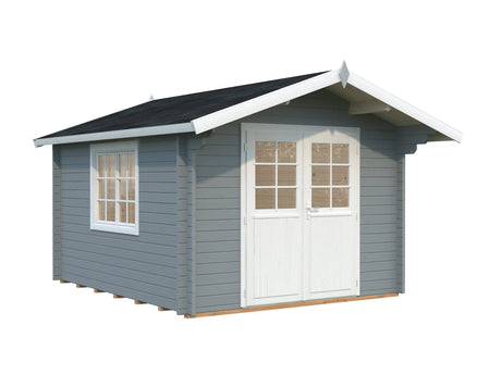Sally S (3x3.6m | 10.2m2 | 44mm) Compact Nordic Style Traditional Log Cabin - Palmako UK