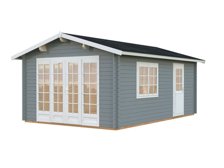 Irene M (3.8x5.7m | 19.0m2 | 44mm) Spacious Garden Log Cabin - Palmako UK