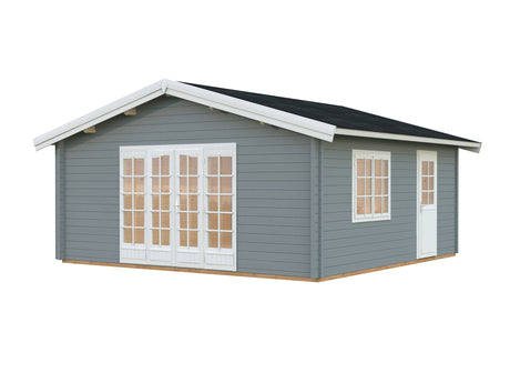 Irene XXL (5.6x5.6m | 27.7m2 | 70mm) Summer House Log Cabin - Palmako UK