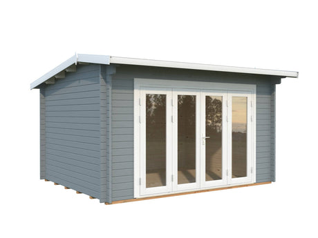 Ines M (3.2x4.1m | 11.1m2 | 44mm) Timber Sunroom with Double Glazed Bi-Fold Doors - Palmako UK