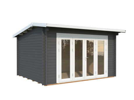 Ines M (3.2x4.1m | 11.1m2 | 44mm) Timber Sunroom with Double Glazed Bi-Fold Doors - Palmako UK