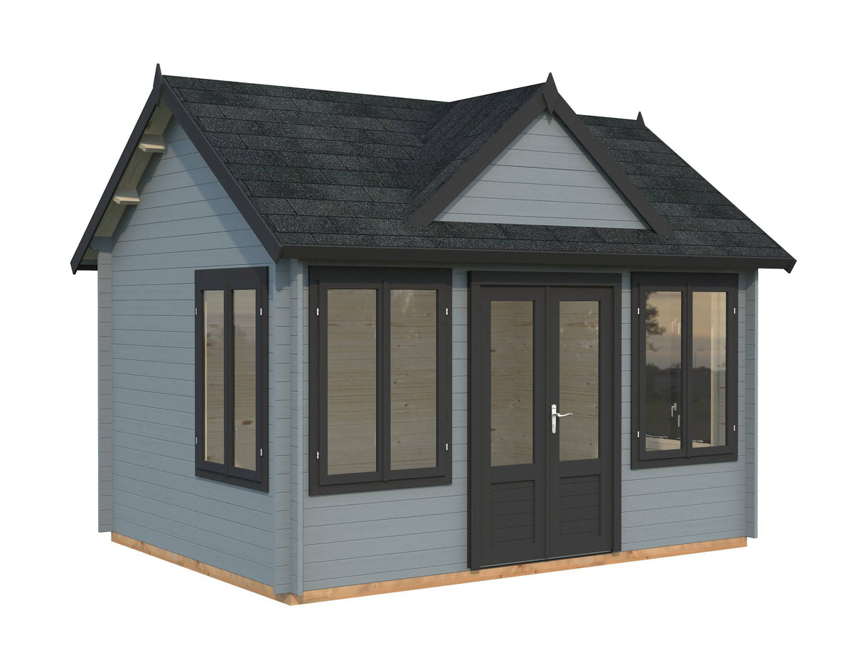 Claudia M (4.2x3.2m | 11.5m2 | 34mm) Clockhouse Style Summer House - Palmako UK