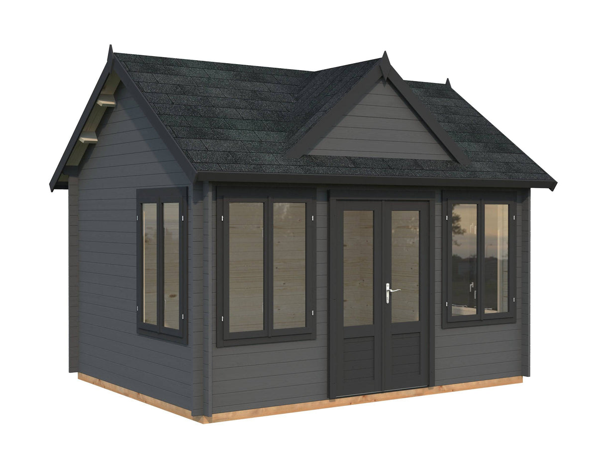 Claudia M (4.2x3.2m | 11.5m2 | 34mm) Clockhouse Style Summer House - Palmako UK