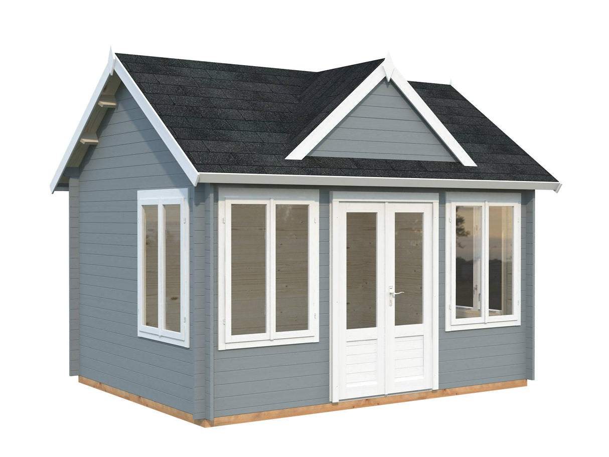 Claudia M (4.2x3.2m | 11.5m2 | 34mm) Clockhouse Style Summer House - Palmako UK