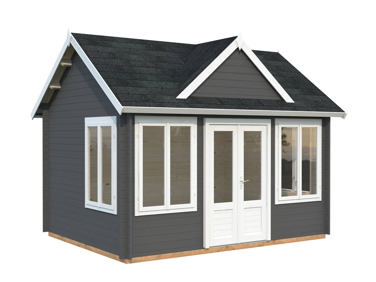 Claudia M (4.2x3.2m | 11.5m2 | 34mm) Clockhouse Style Summer House - Palmako UK