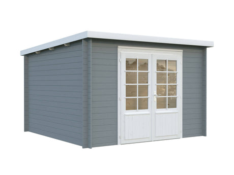 Ella (3.2x3.2m | 8.7m2 | 28mm) Pent Roof Garden House - Palmako UK