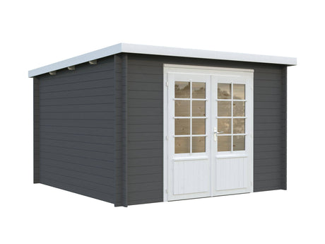 Ella (3.2x3.2m | 8.7m2 | 28mm) Pent Roof Garden House - Palmako UK