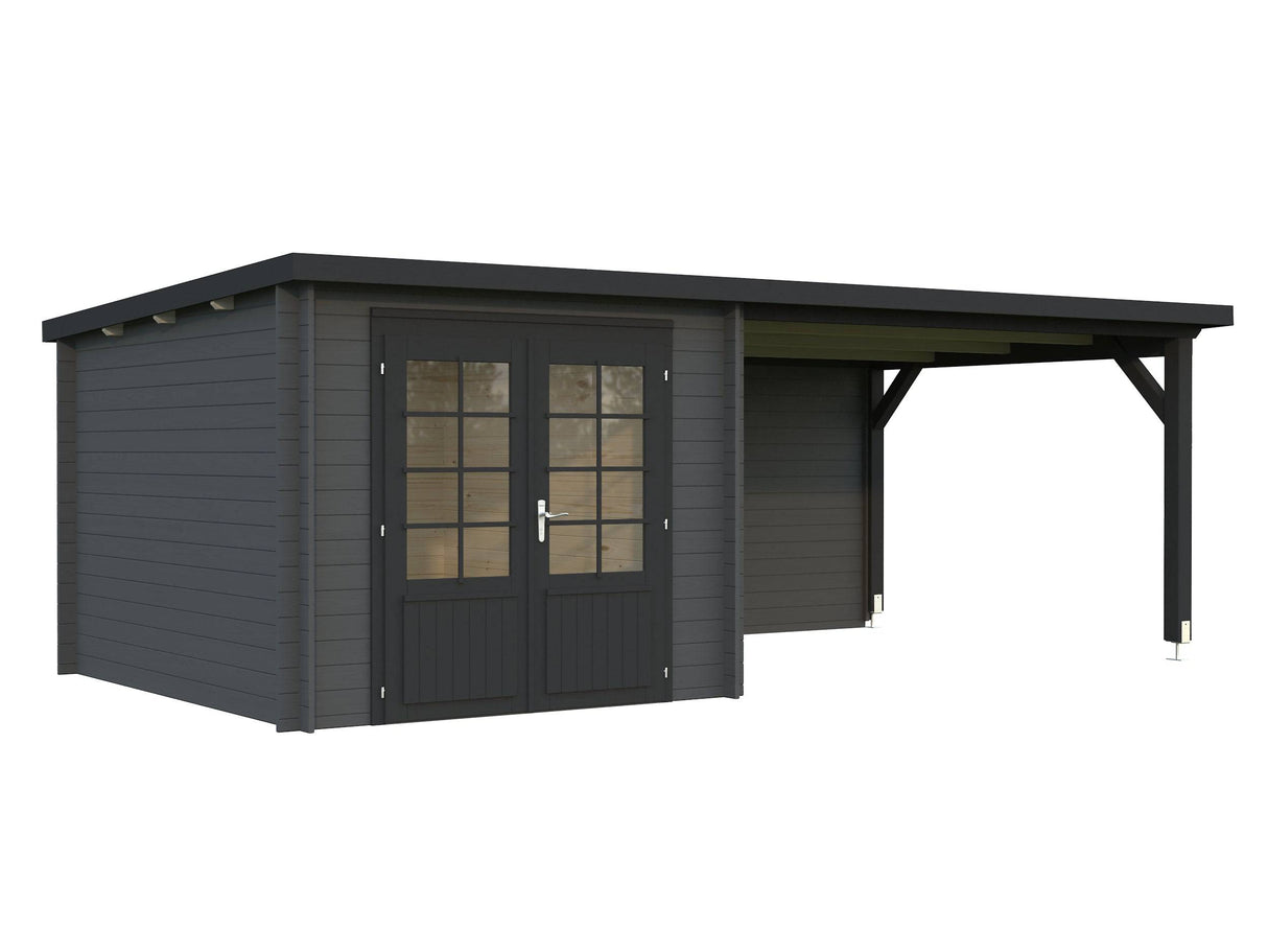 Ella (6.1x3.2m | 6.9+10.0m2 | 28mm) Roof Summer House - Palmako UK