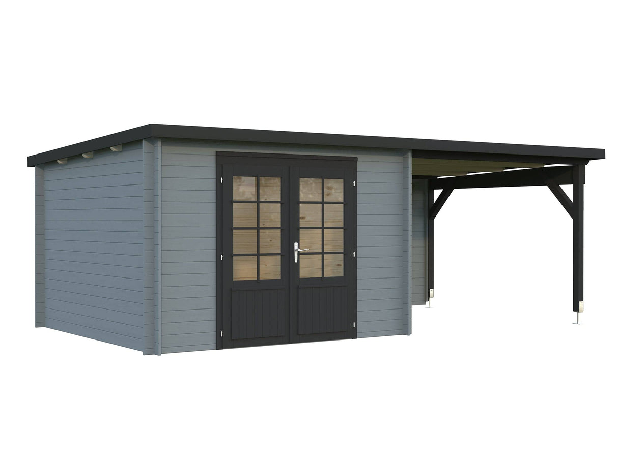 Ella (6.1x3.2m | 8.7+8.2m2 | 28mm) Roof Summer House - Palmako UK