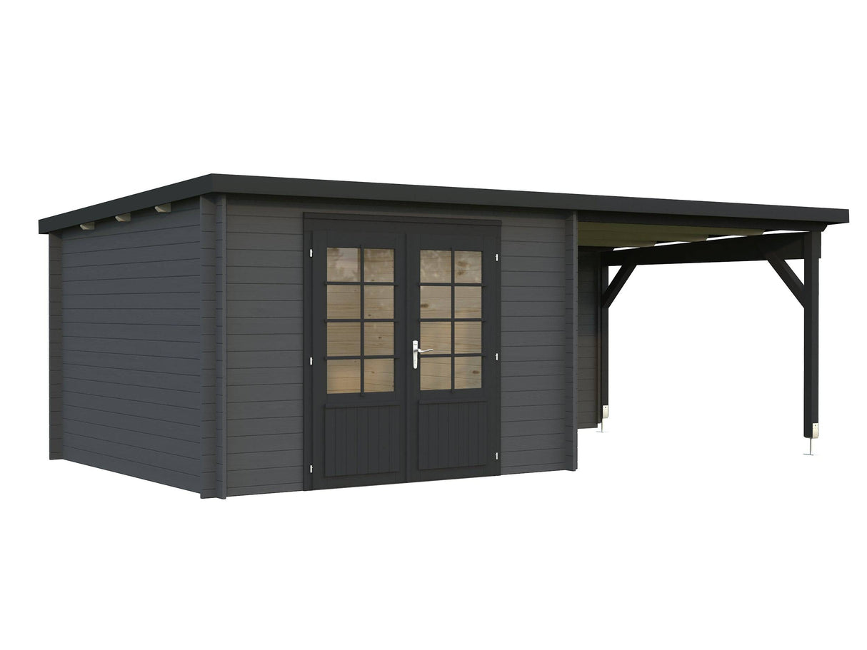 Ella (6.1x3.2m | 8.7+8.2m2 | 28mm) Roof Summer House - Palmako UK