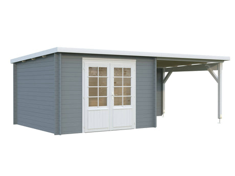 Ella (6.1x3.2m | 8.7+8.2m2 | 28mm) Roof Summer House - Palmako UK