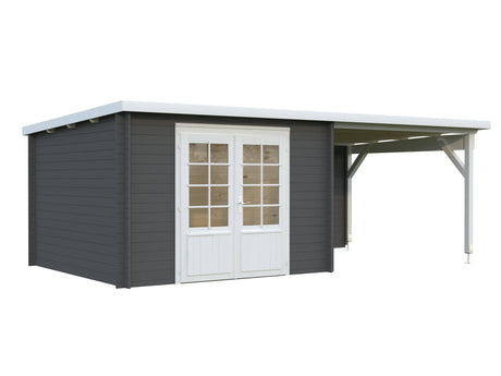 Ella (6.1x3.2m | 8.7+8.2m2 | 28mm) Roof Summer House - Palmako UK