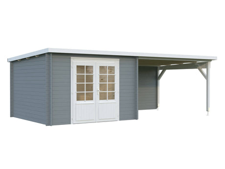 Ella (6.7x3.2m | 8.7+10.0m2 | 28mm) Roof Summer House - Palmako UK