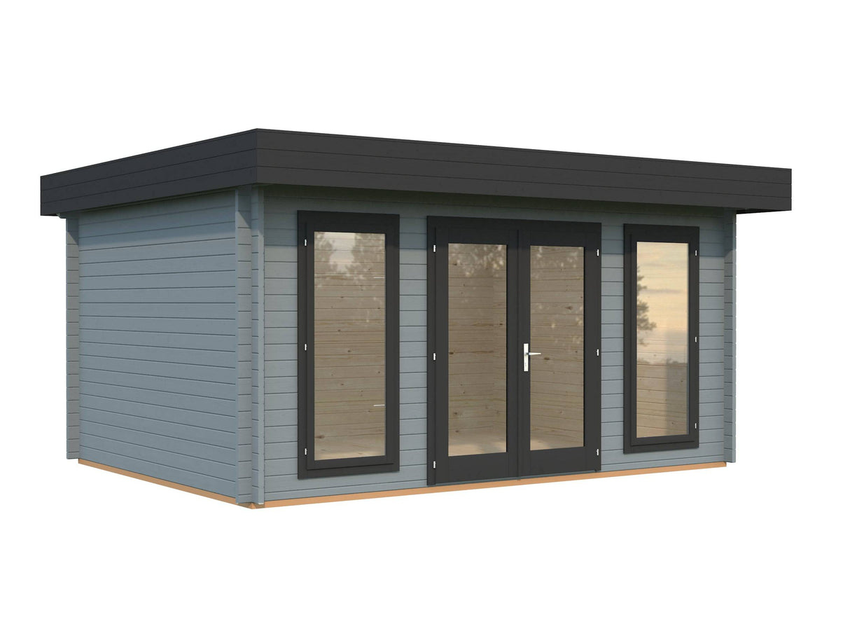 Bret S (4.8x3.6m | 14.8m2 | 44mm) Contemporary Summer House - Palmako UK