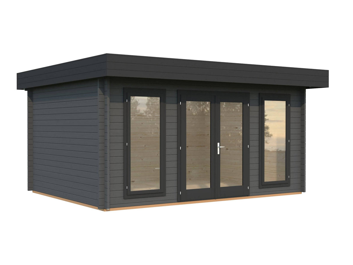 Bret S (4.8x3.6m | 14.8m2 | 44mm) Contemporary Summer House - Palmako UK