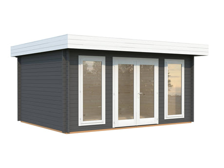 Bret S (4.8x3.6m | 14.8m2 | 44mm) Contemporary Summer House - Palmako UK