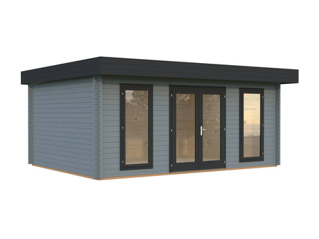Bret M (5.5x4.1m | 19.9m2 | 44mm) Contemporary Summer House - Palmako UK