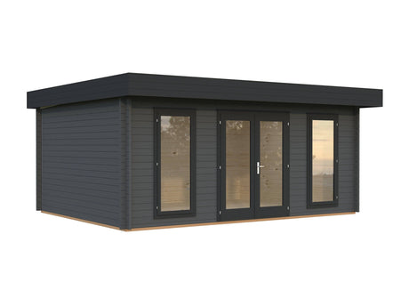 Bret M (5.5x4.1m | 19.9m2 | 44mm) Contemporary Summer House - Palmako UK